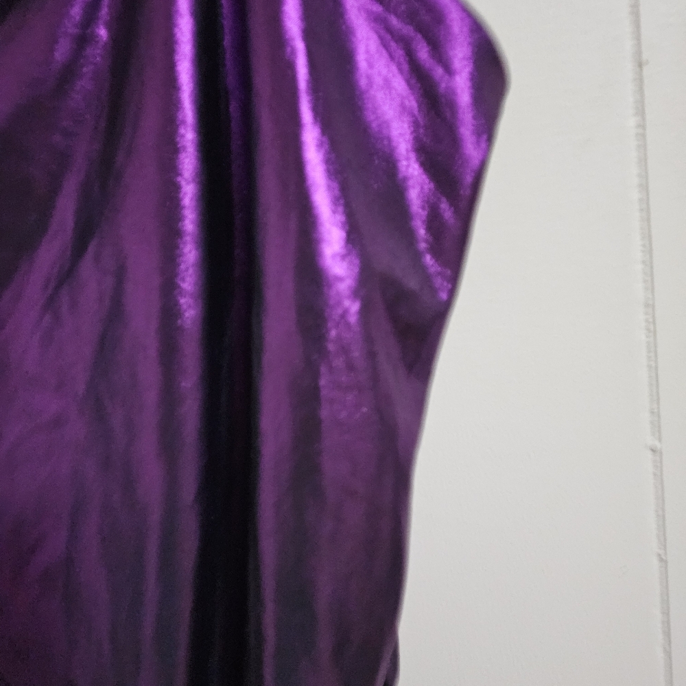 Free People Metallic Purple Foil Babes Sleeveless Bodysuit  - Picture 7 of 10